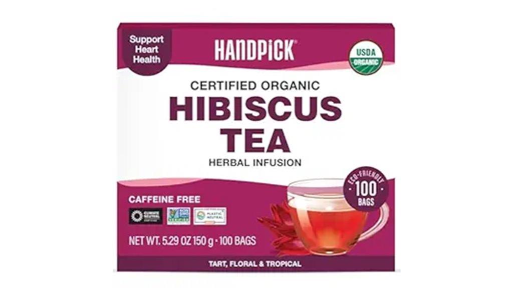 organic hibiscus tea bags 100