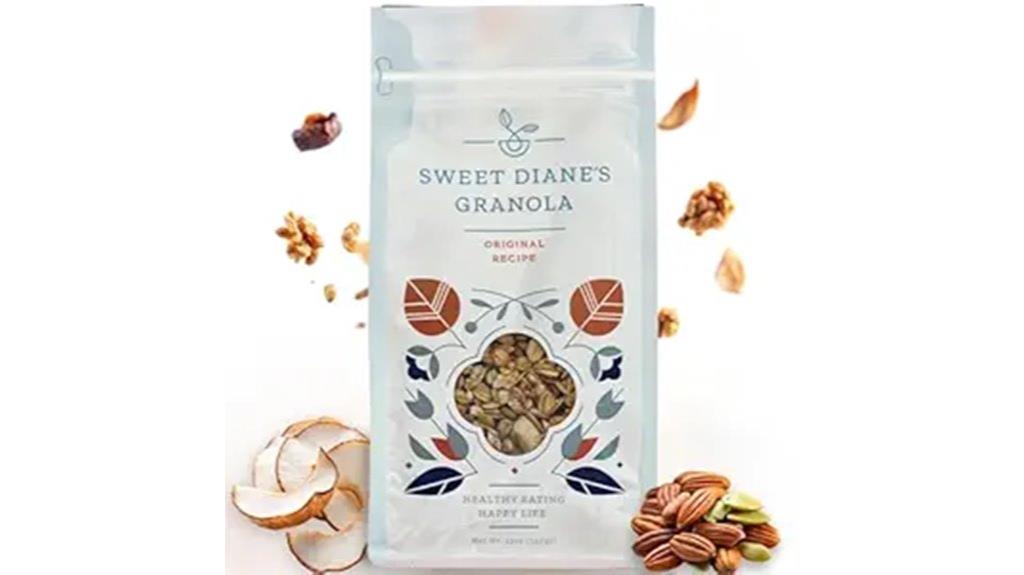 organic low sugar granola with gluten free vegan high fiber 12 oz