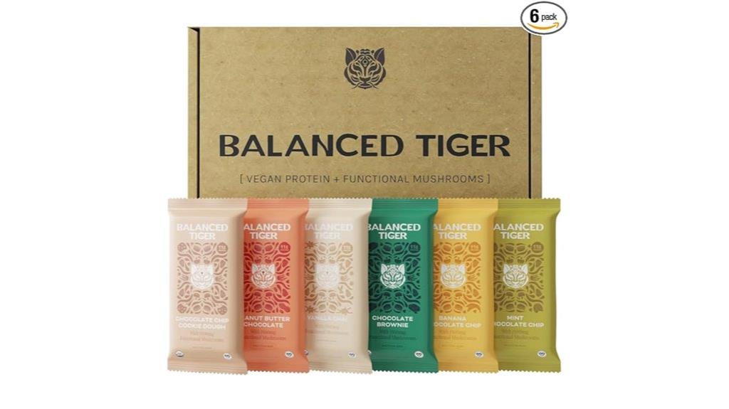 organic vegan mushroom protein bars sampler