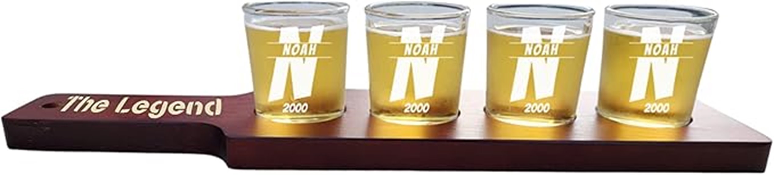 personalized beer flight set