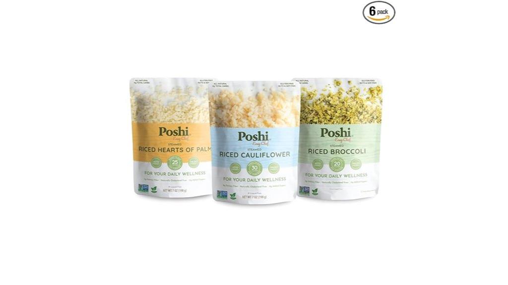 poshi riced vegetables variety pack
