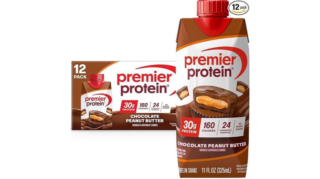 premier protein shake 12 pack chocolate peanut butter
