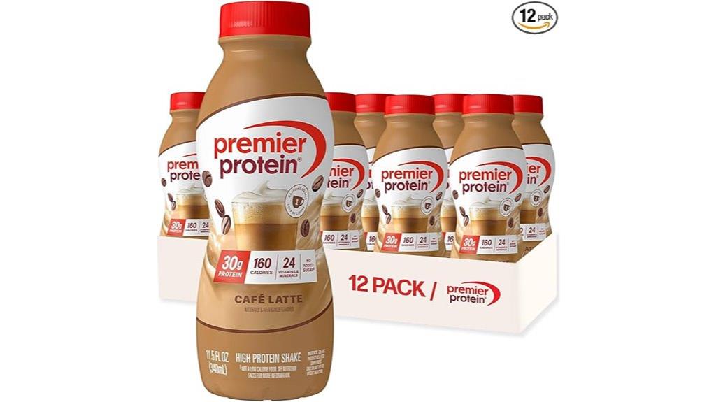 premier protein shake caf latte 30g protein