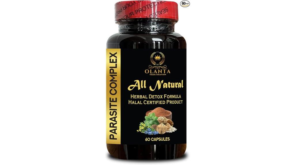 premium parasite complex herbal cleanse 1 bottle