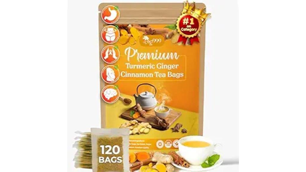 premium turmeric ginger cinnamon tea