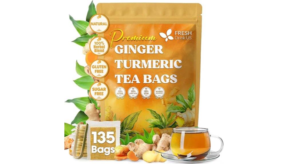 premium turmeric ginger tea bags