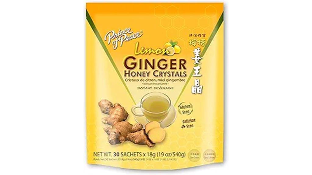 prince of peace lemon ginger crystals