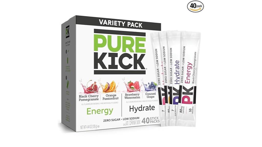 pure kick energy drink mix variety pack