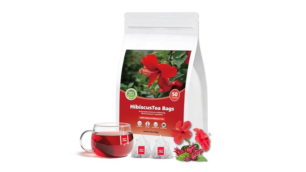 pure natural hibiscus tea