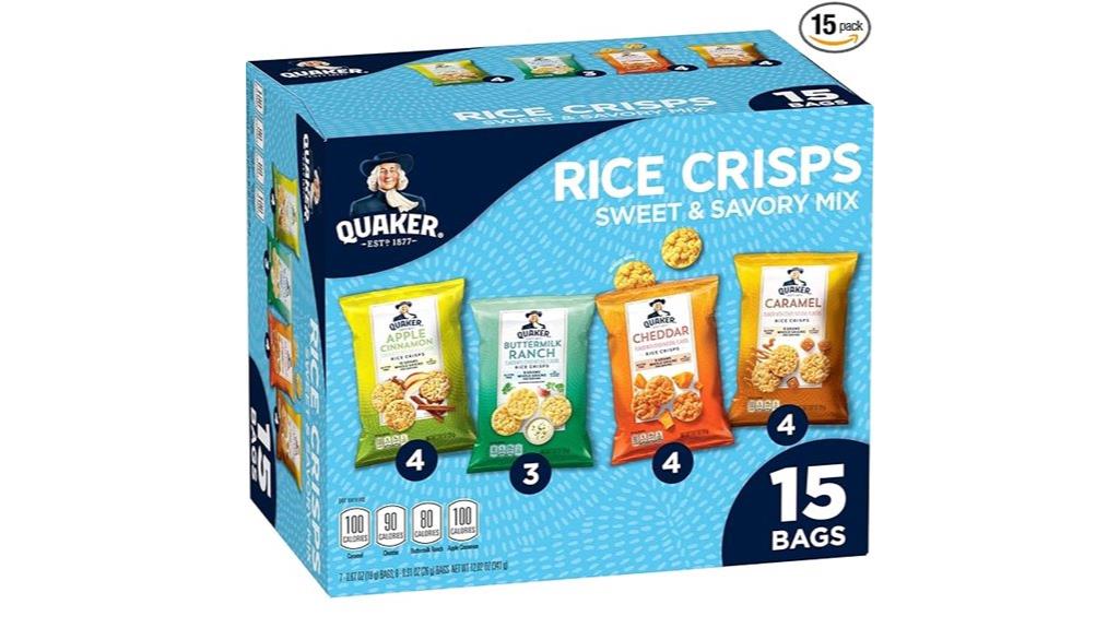 quaker rice crisps variety pack