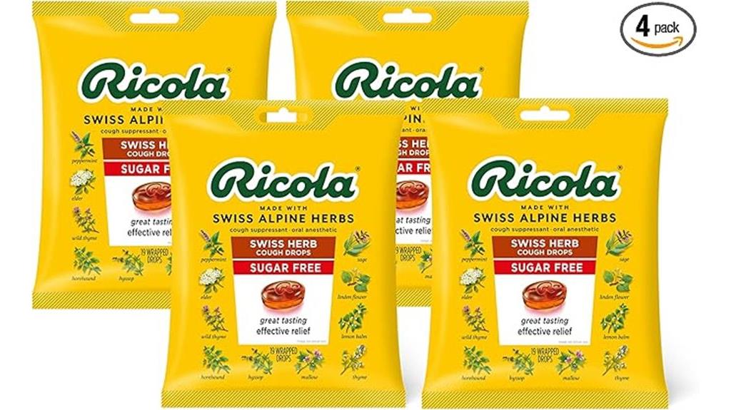 ricola sugar free throat drops