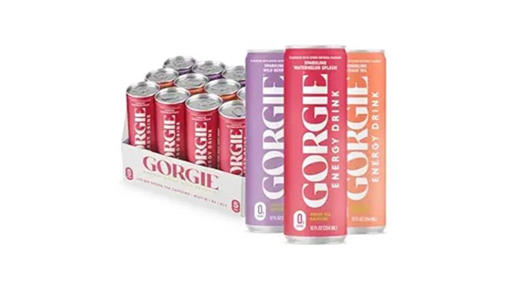 sugar free energy drink packaged twelve