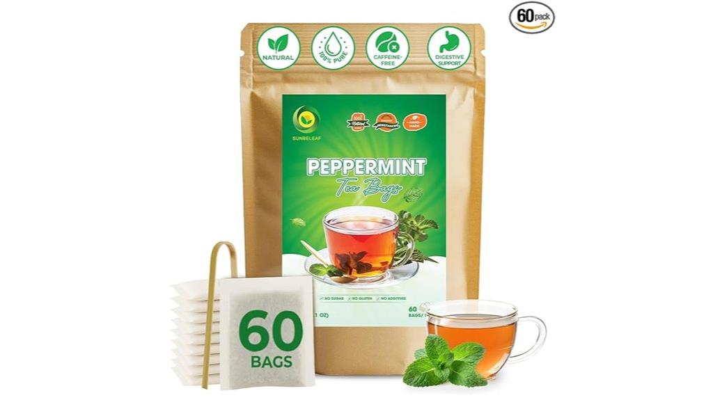 sunbeleaf peppermint tea bags