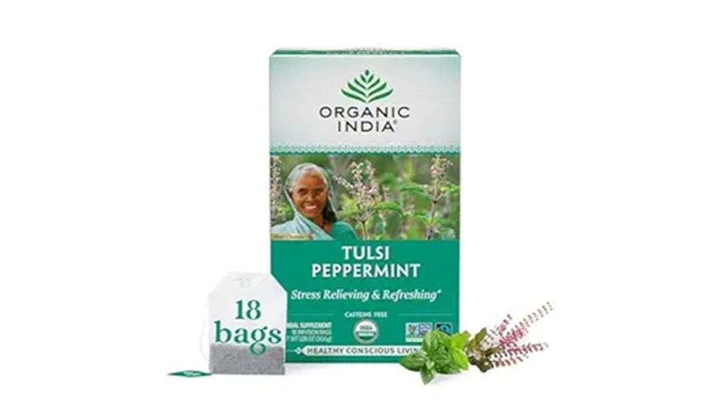 tulsi peppermint stress relief