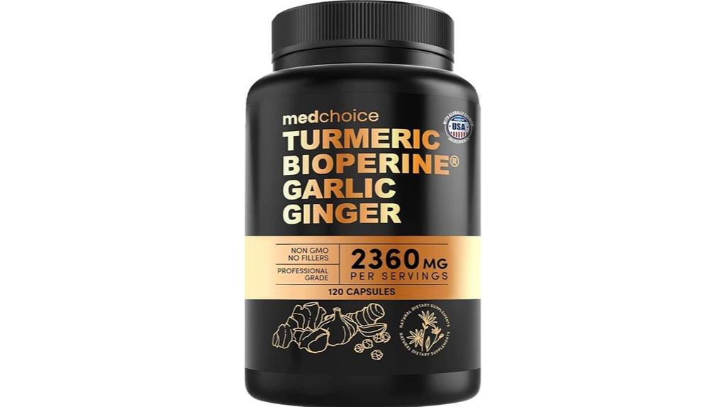 turmeric garlic bioperine supplement