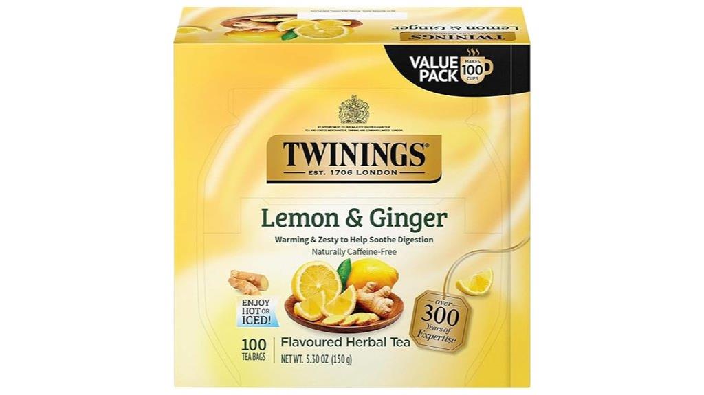 twinings lemon ginger tea