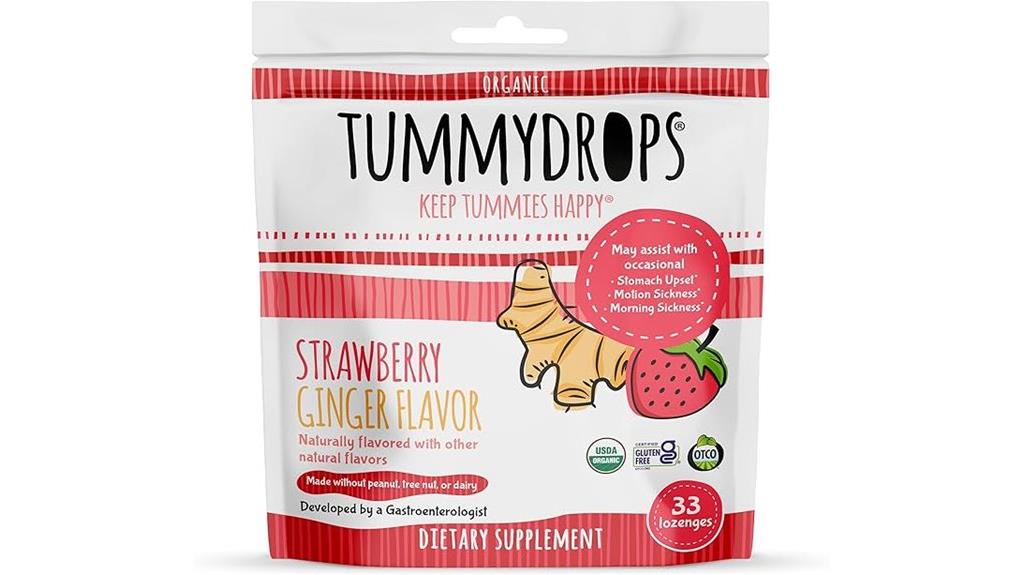 usda organic ginger lozenges vegan