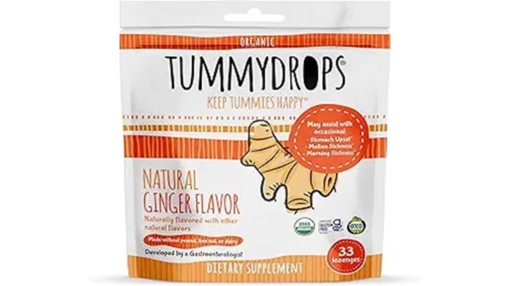 usda organic ginger tummydrops