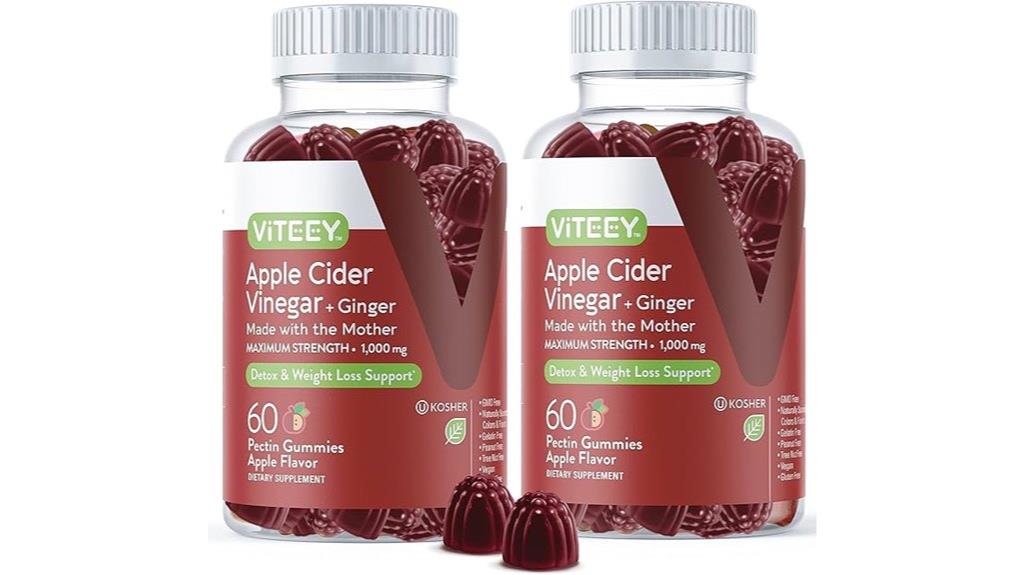 viteey acv gummies with ginger