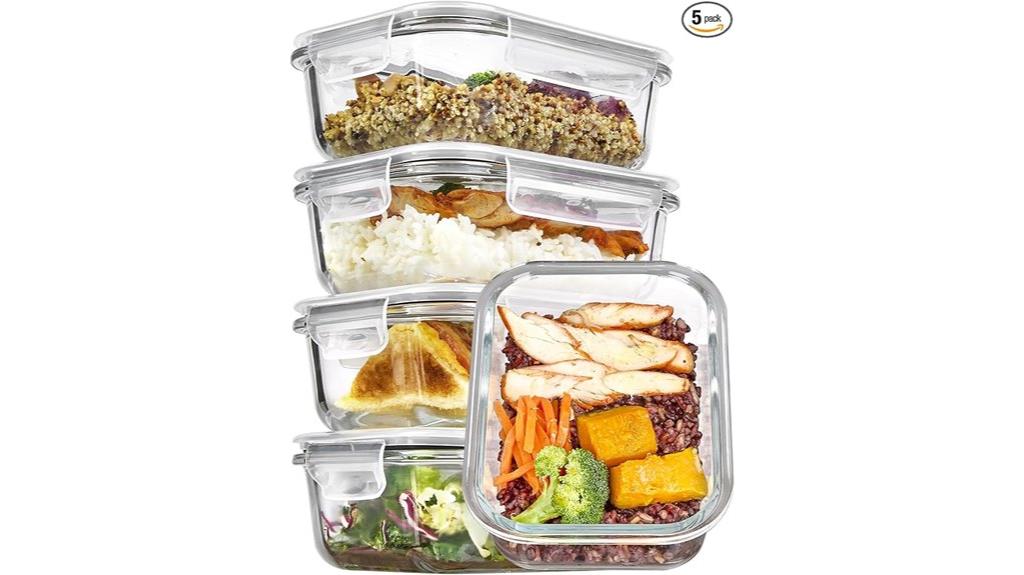 vtopmart glass containers set