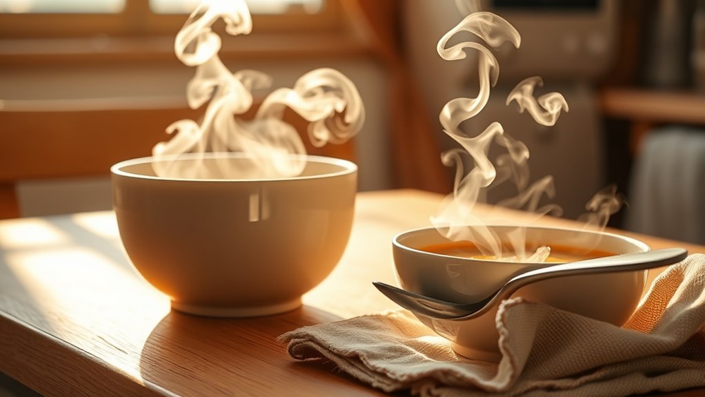 warm meals ease digestion and timing