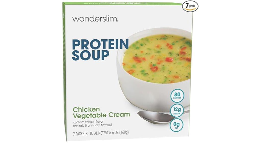 wonderslim chicken protein soup 12g fat free