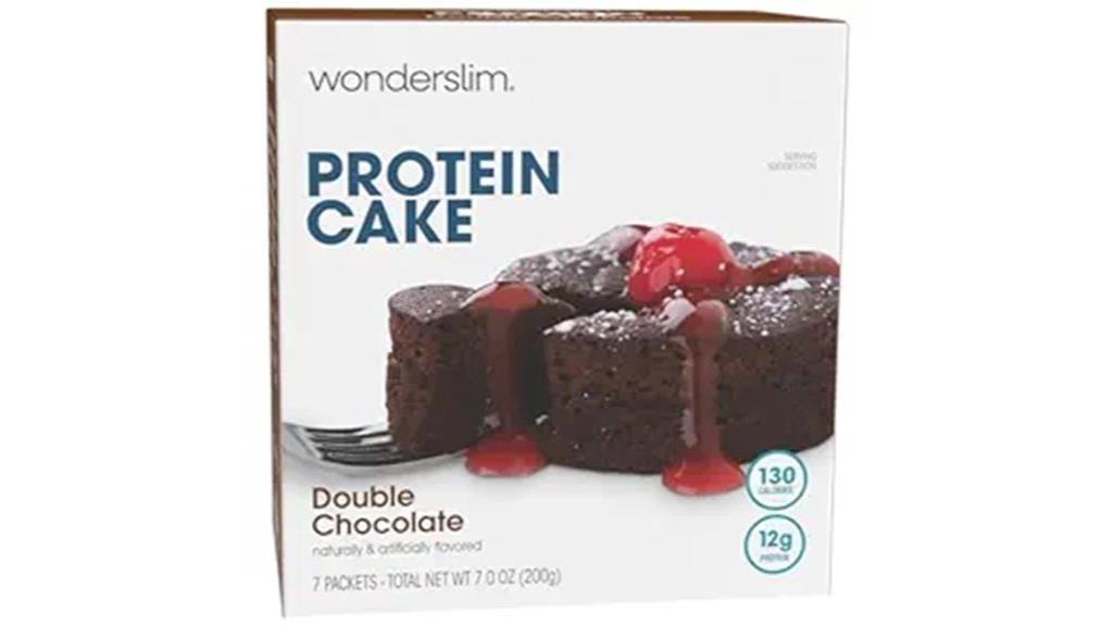 wonderslim double chocolate protein cake mix