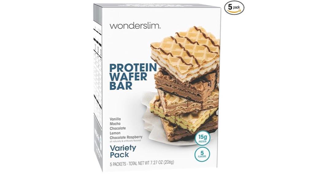 wonderslim protein wafer snack pack
