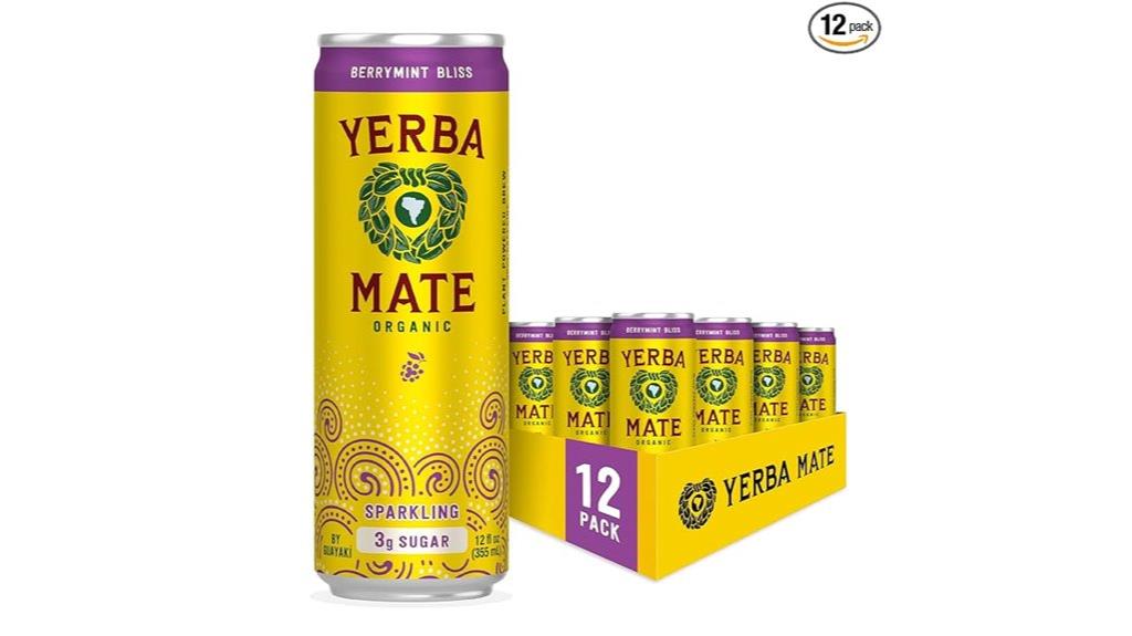 yerba mate sparkling low sugar