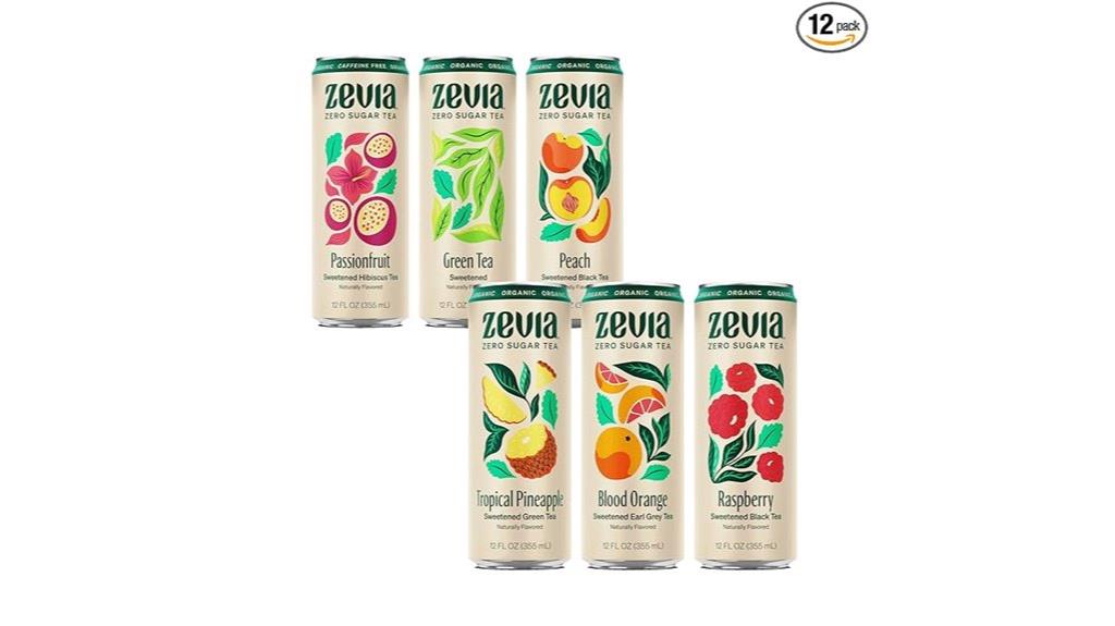 zevia organic sugar free iced tea 12 pack